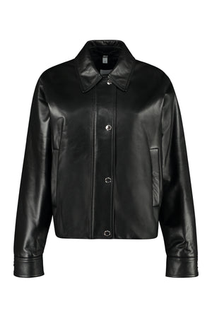 Lambskin bomber jacket-0